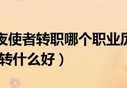 dnf暗夜使者转什么好_dnf95暗夜使者转什么好